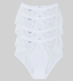sloggi Chic Midi 4P WHITE