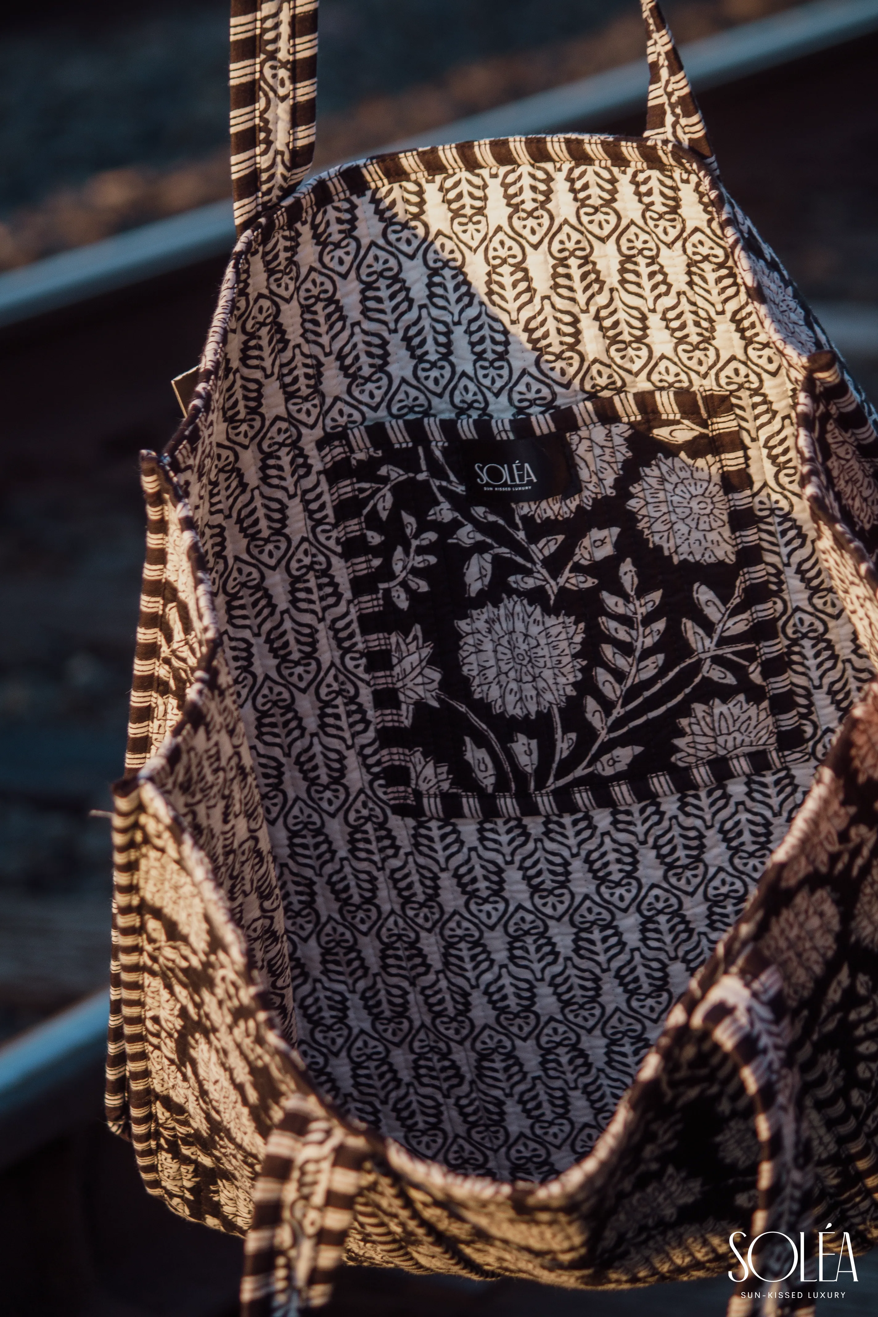 Soléa Cotton Gardenia Tote