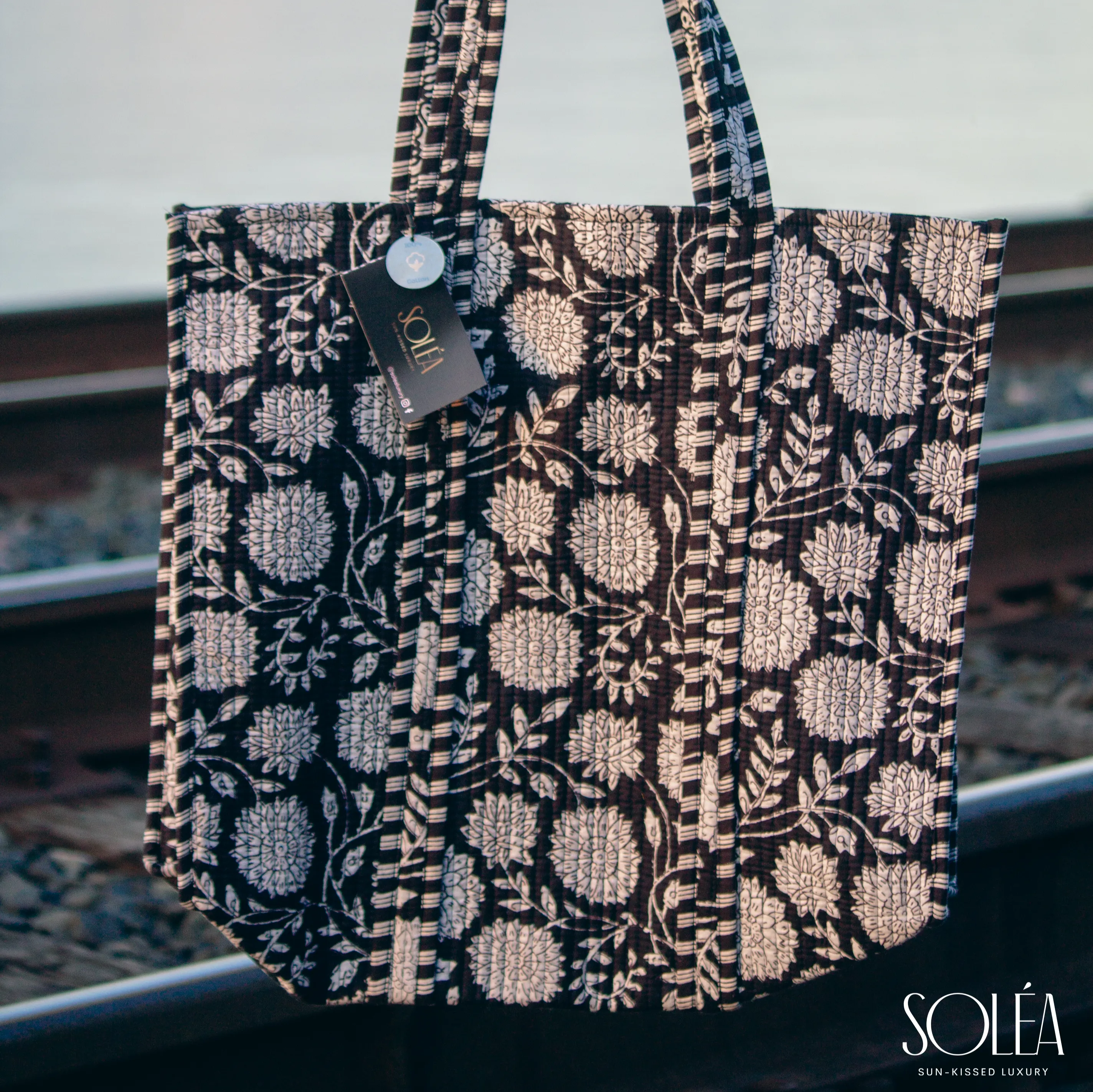 Soléa Cotton Gardenia Tote