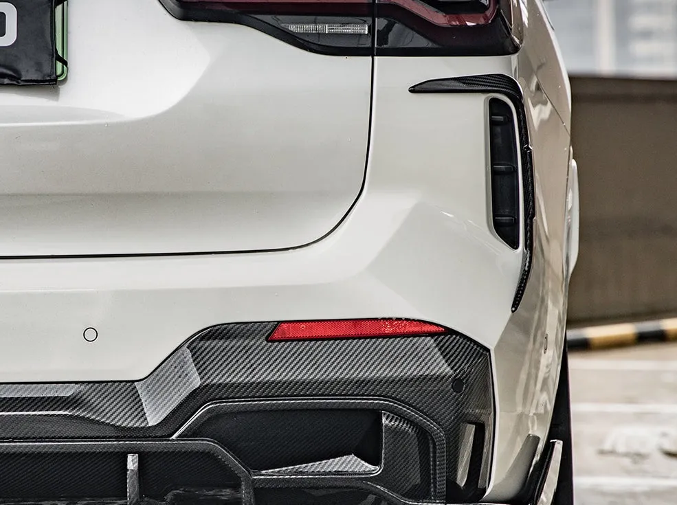 SQ-Aero Carbon Fiber Rear Reflector Trim Set - G01 iX3
