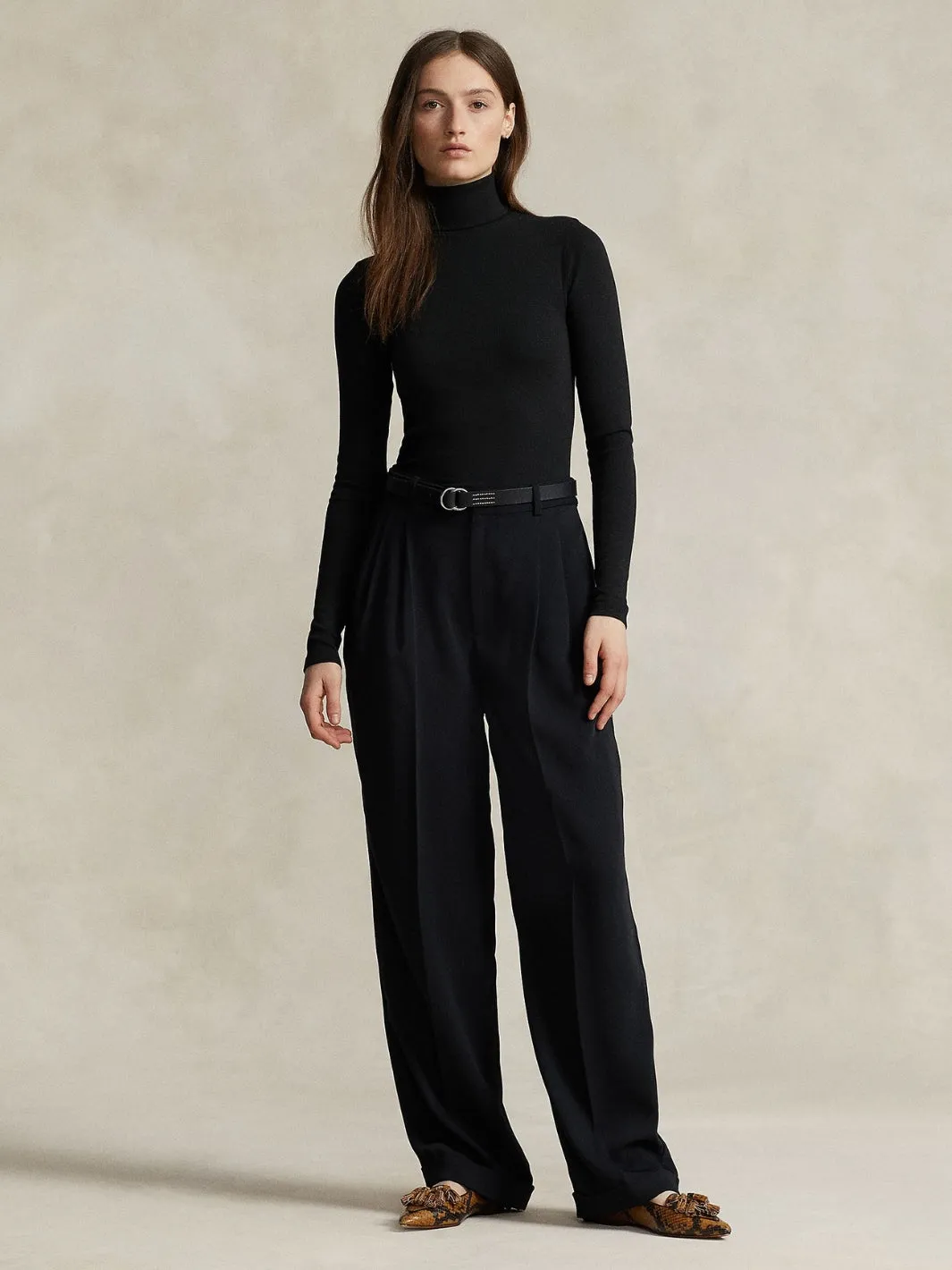 STRETCH RIBBED TURTLENECK Sort