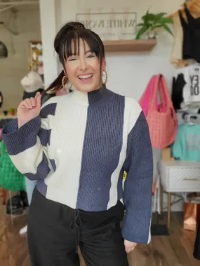 Striped Color Block Sweater