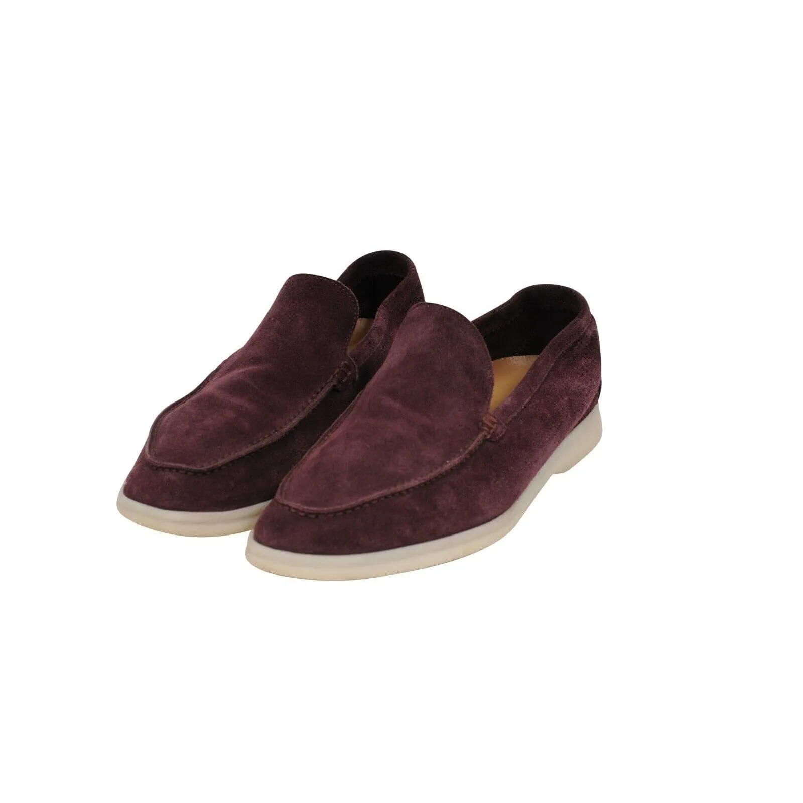 Summer Walk Burgundy Red Suede Slip On Loafer