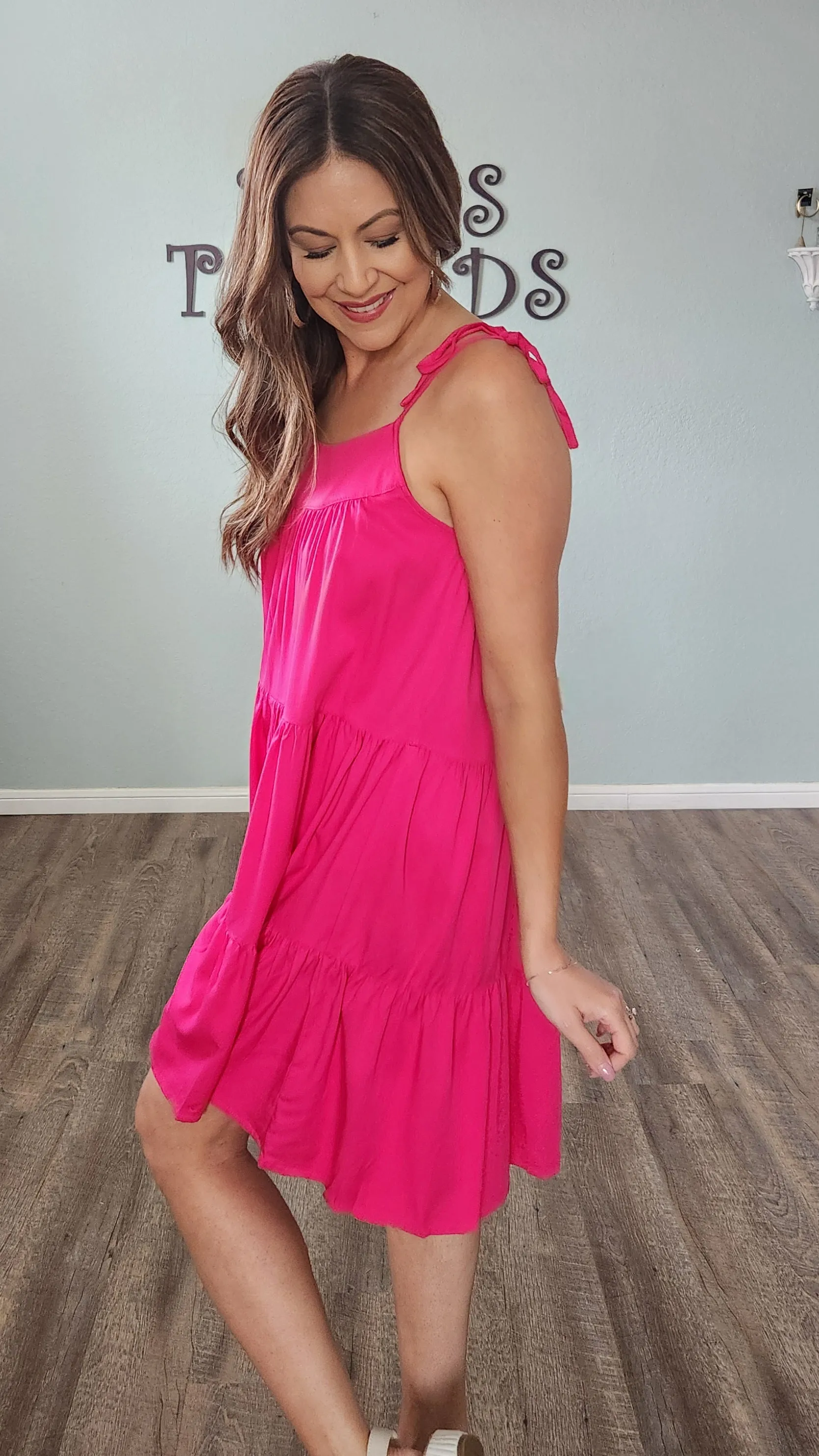 Surprise Romper-Fuchsia