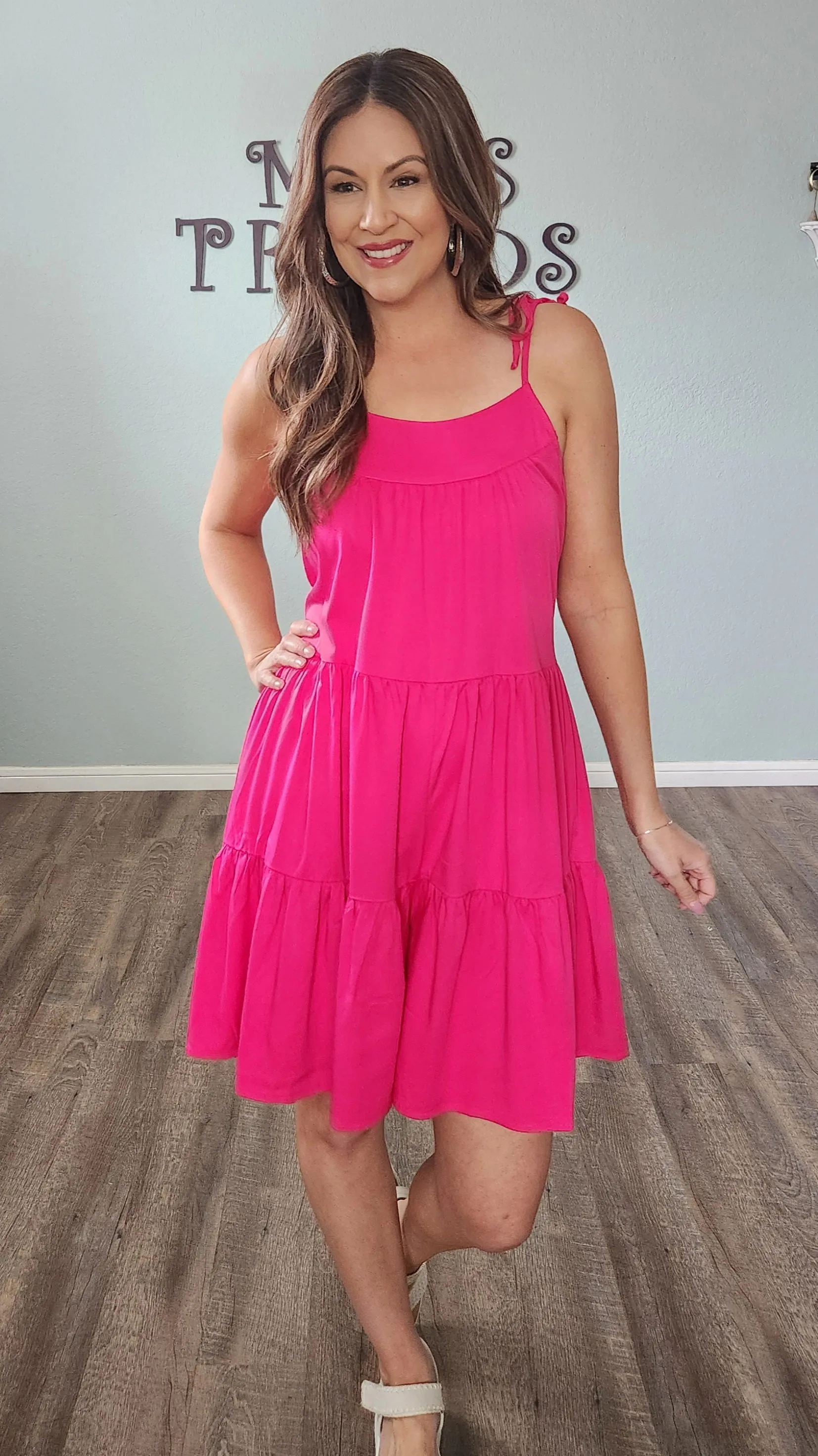 Surprise Romper-Fuchsia