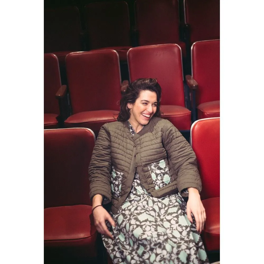 SZ Blockprints Poppy Reversible Jacket in Lisbon Print