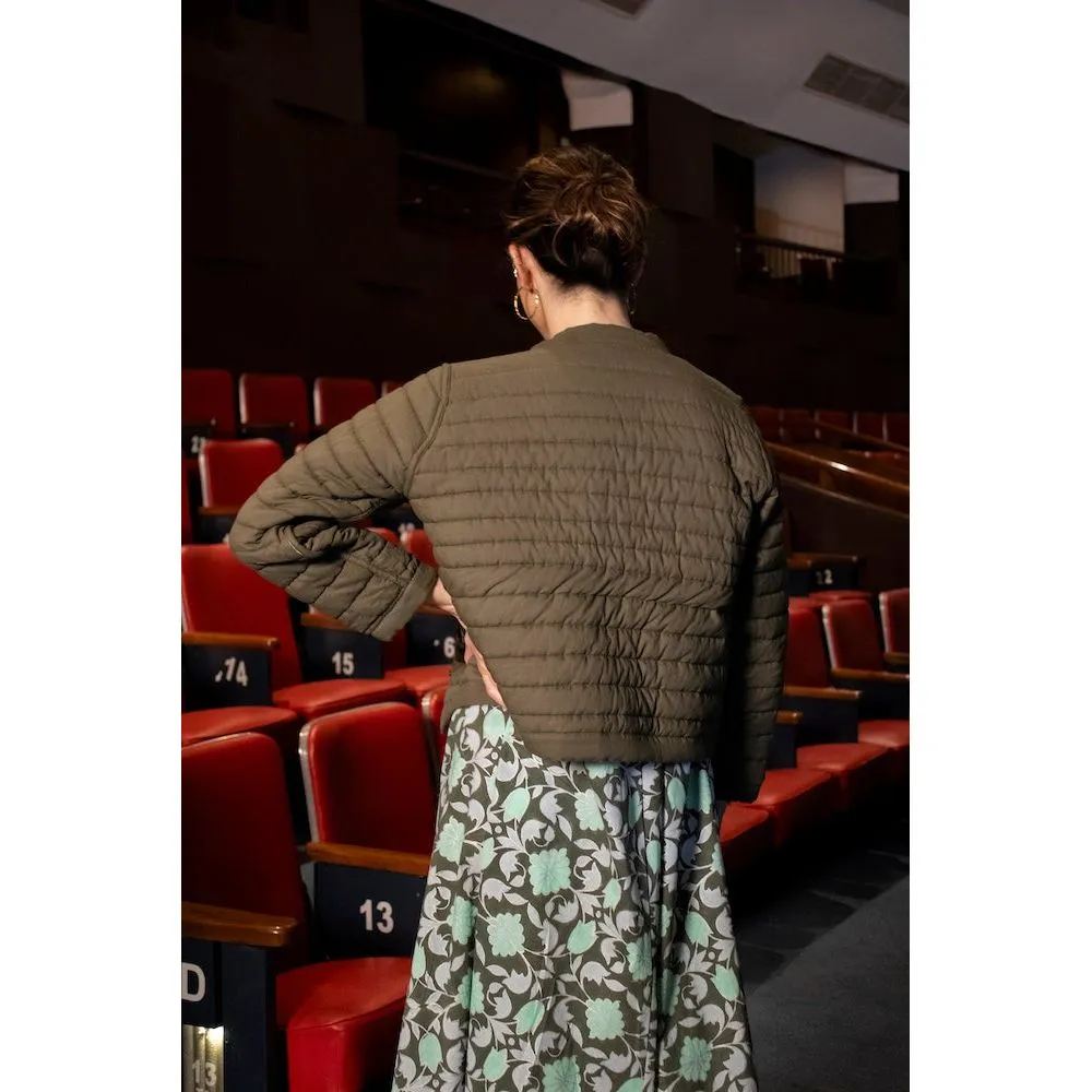 SZ Blockprints Poppy Reversible Jacket in Lisbon Print