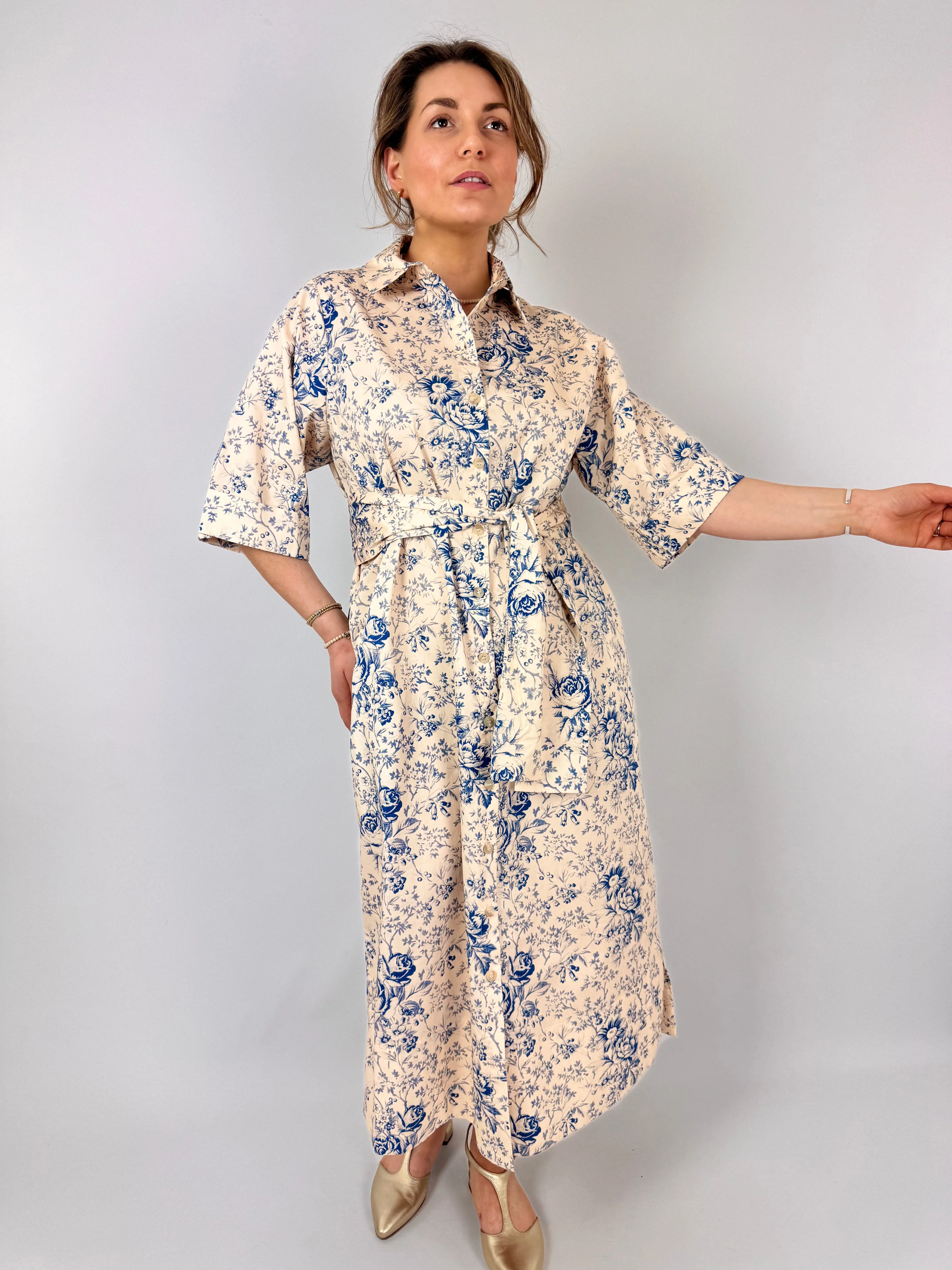 Tapis Noir Chloe Dress Blue