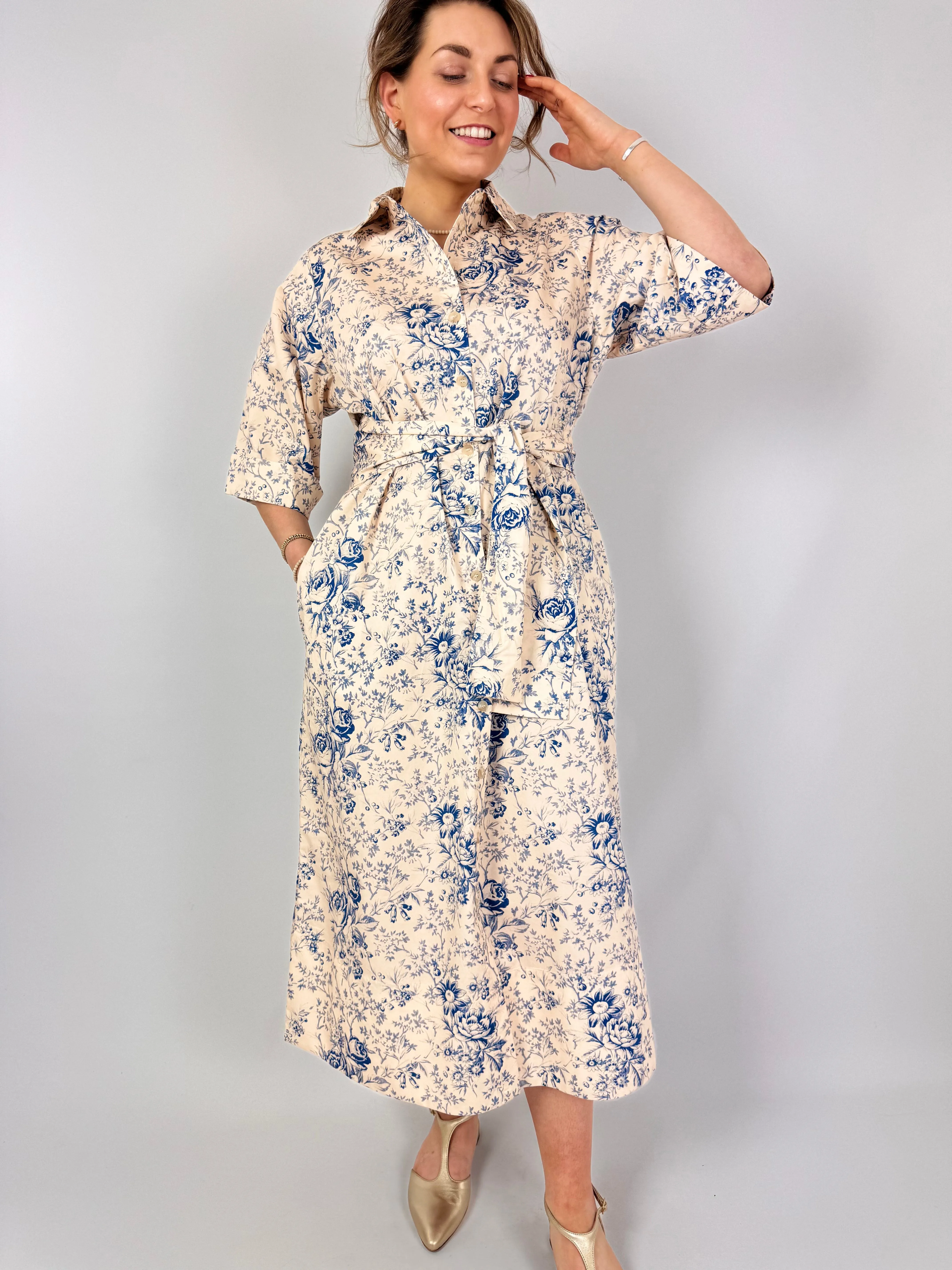Tapis Noir Chloe Dress Blue