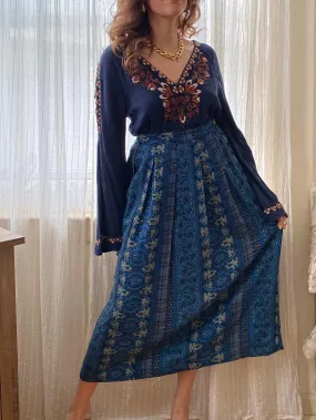 Teddi Printed Maxi Skirt
