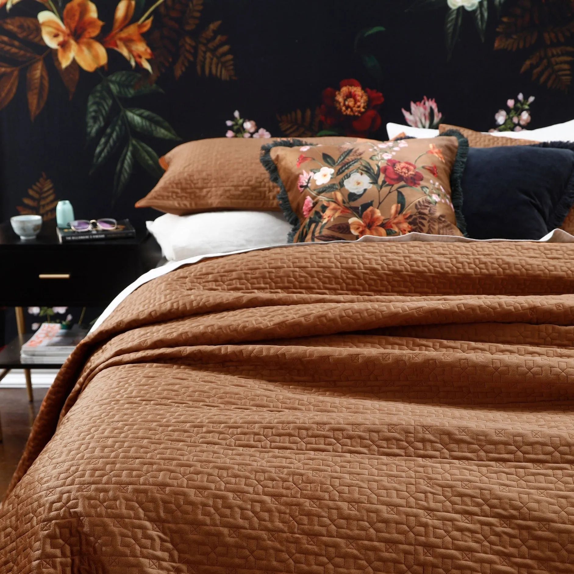 Terrace Ginger Coverlet Set by MM Linen