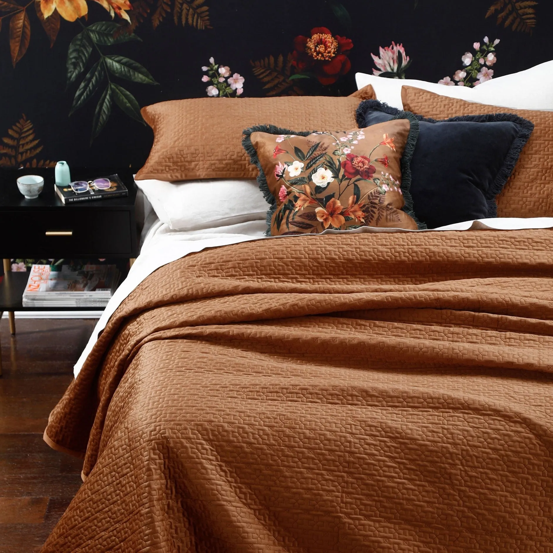 Terrace Ginger Coverlet Set by MM Linen