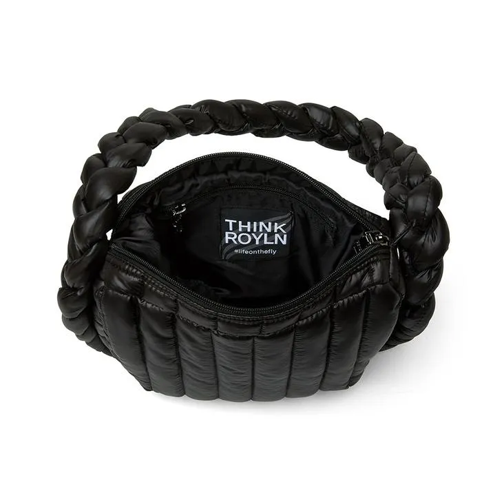 Think Royln - The Kelsie Bag in Shiny Black