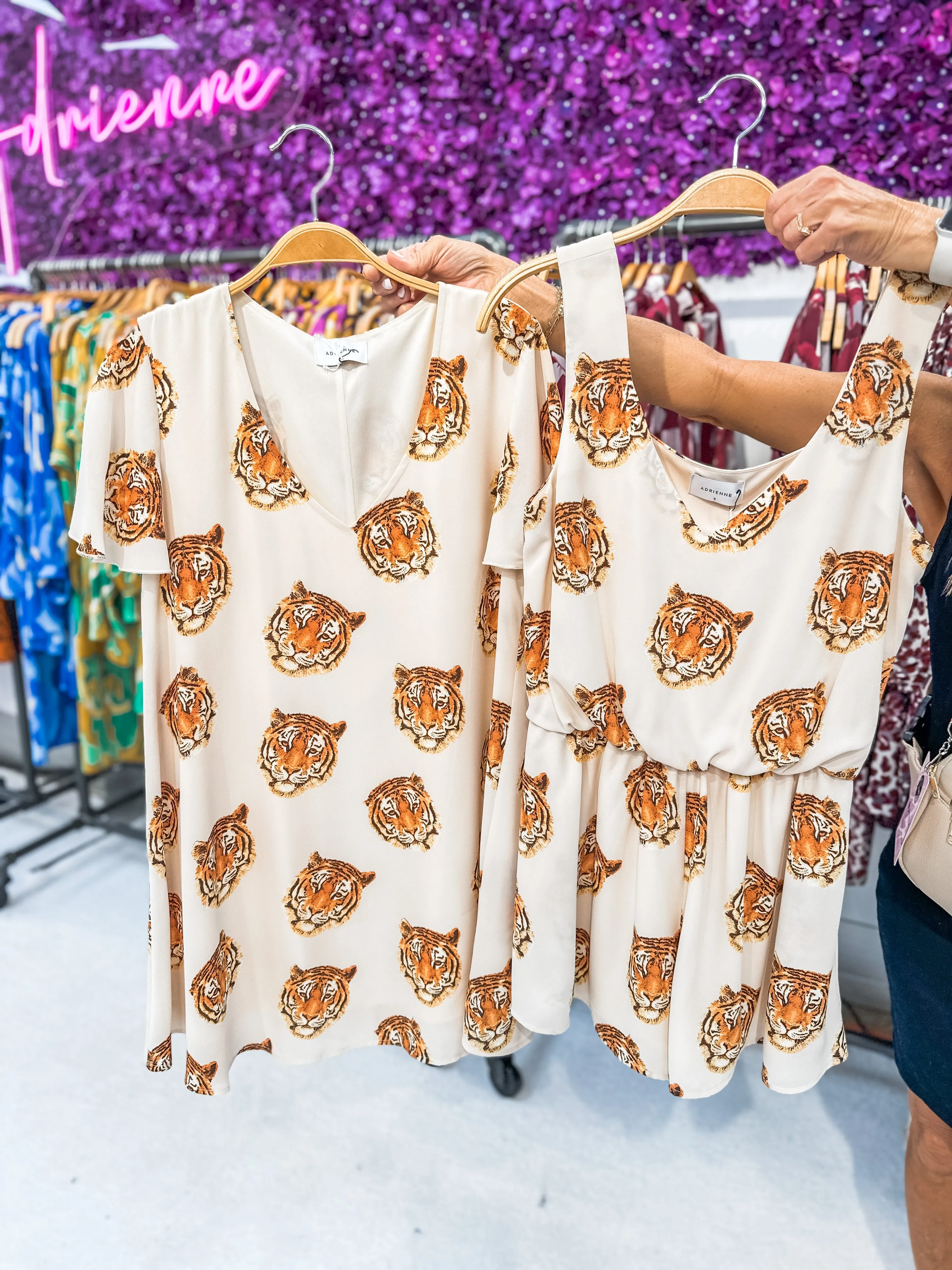 Tiger Stadium Nights Tiger Head Romper