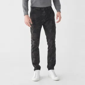 Tonal Camo Track Chino - Charcoal