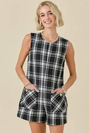 Tweed Romper