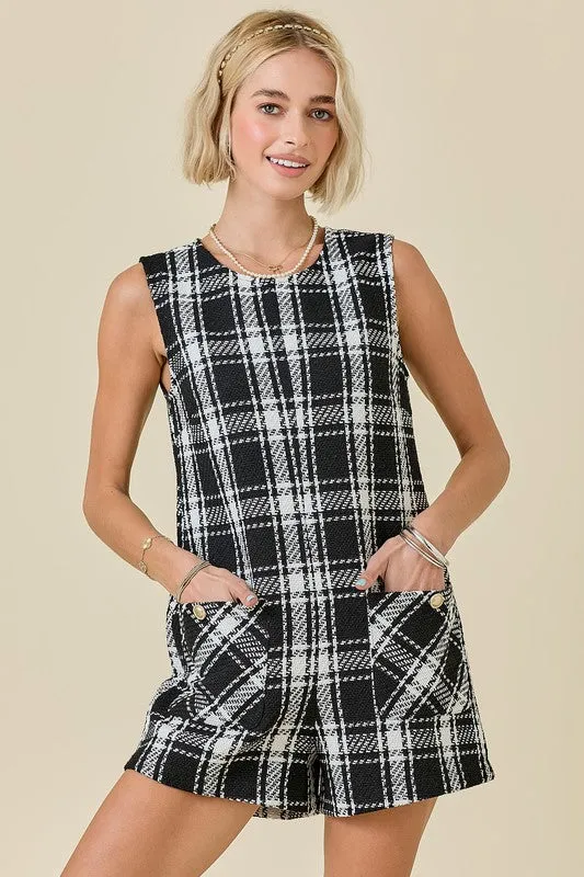 Tweed Romper