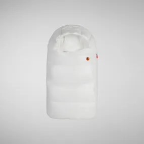 Unisex kids' baby sleeping bag Kay in off white
