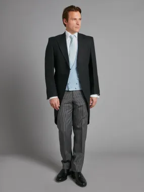 Unlined Morning Coat - Black Linen