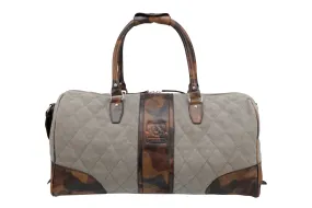 Woodland Quilted Oxford Canvas Duffel - River Rock