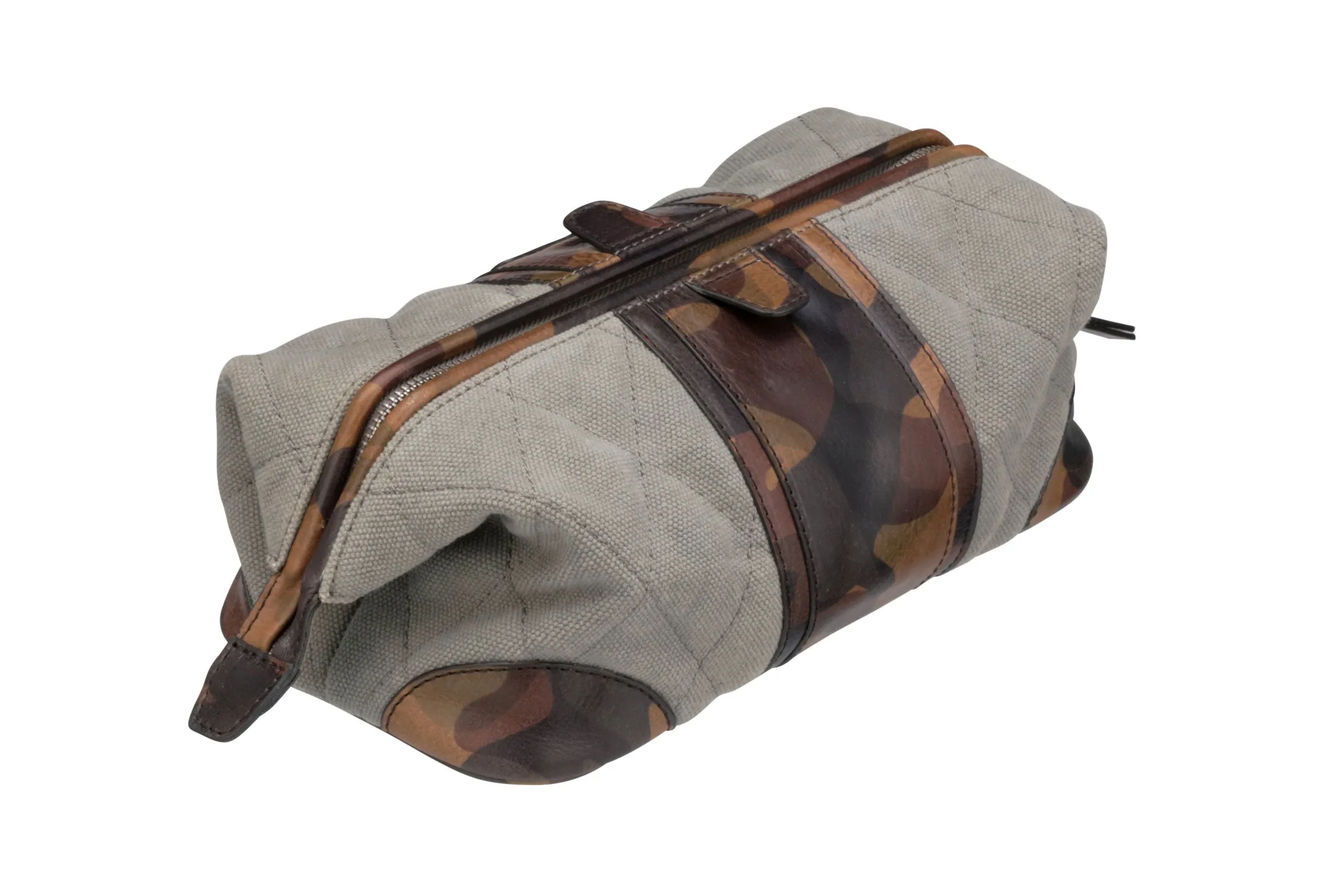 Woodland Quilted Oxford Canvas Shave Case - River Rock
