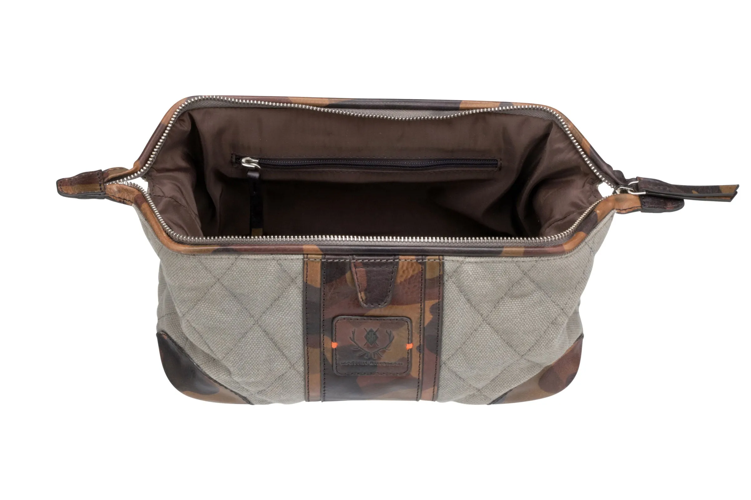 Woodland Quilted Oxford Canvas Shave Case - River Rock