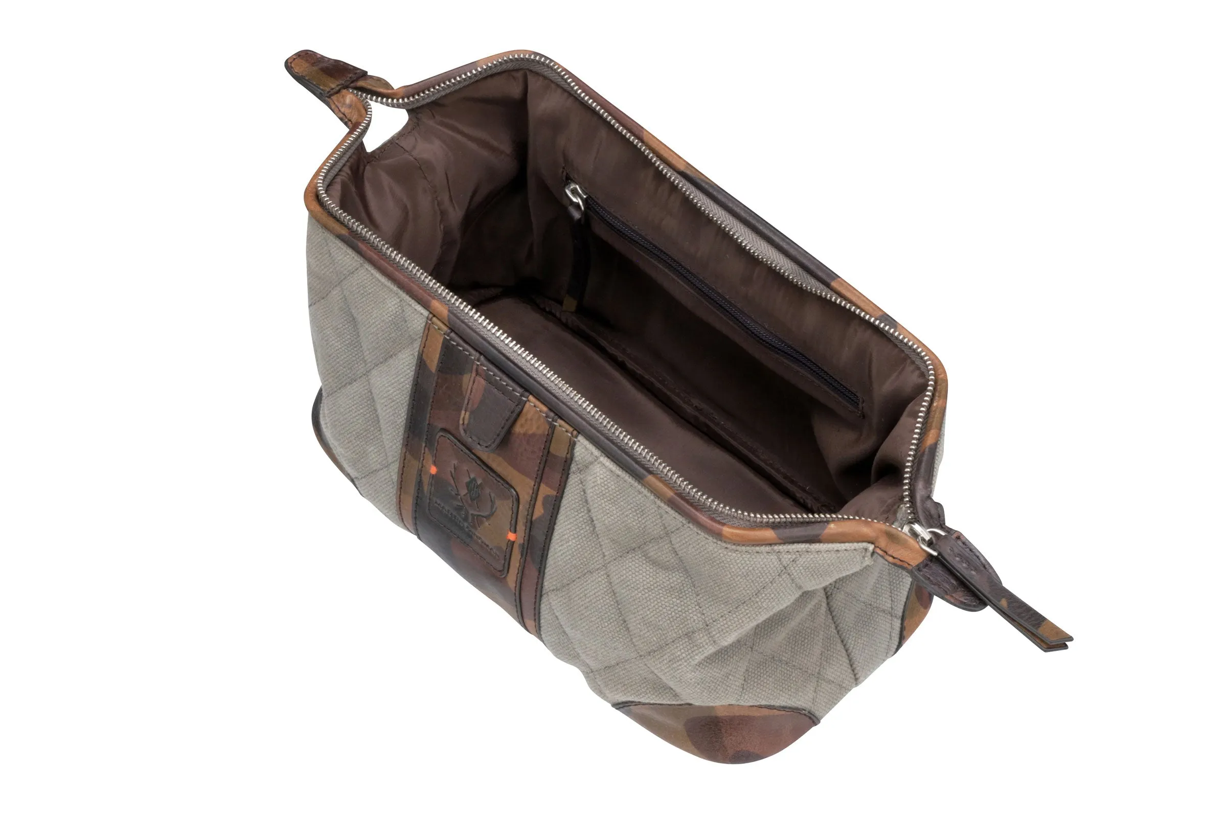 Woodland Quilted Oxford Canvas Shave Case - River Rock