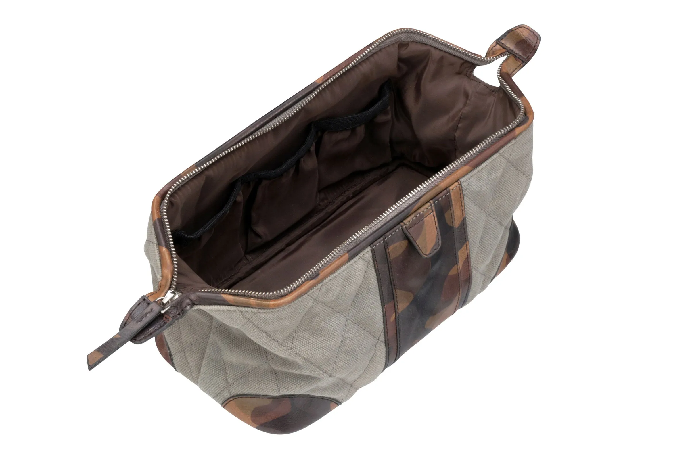 Woodland Quilted Oxford Canvas Shave Case - River Rock