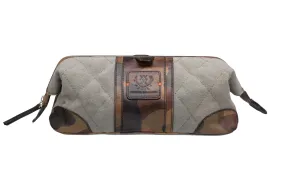 Woodland Quilted Oxford Canvas Shave Case - River Rock