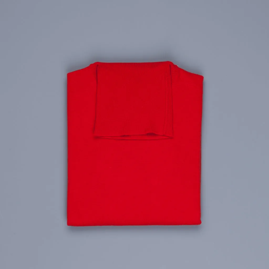 Zanone dolcevita sweater wool cashmere Rosso Vivo