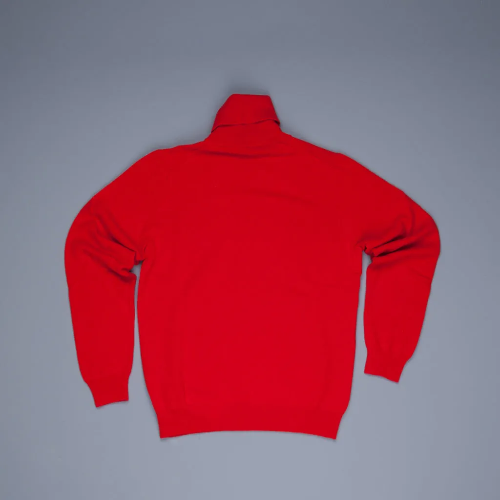 Zanone dolcevita sweater wool cashmere Rosso Vivo
